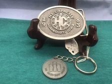 VTG -HY-Capacity  Buckle 1983 Humboldt,Iowa Limited Ed 1 of 50 W/Key  Ring#23-02