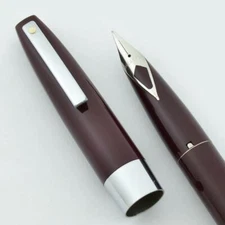 Sheaffer 330 Fountain Pen - Burgundy, Fine Short Diamond Nib (New Old Stock)