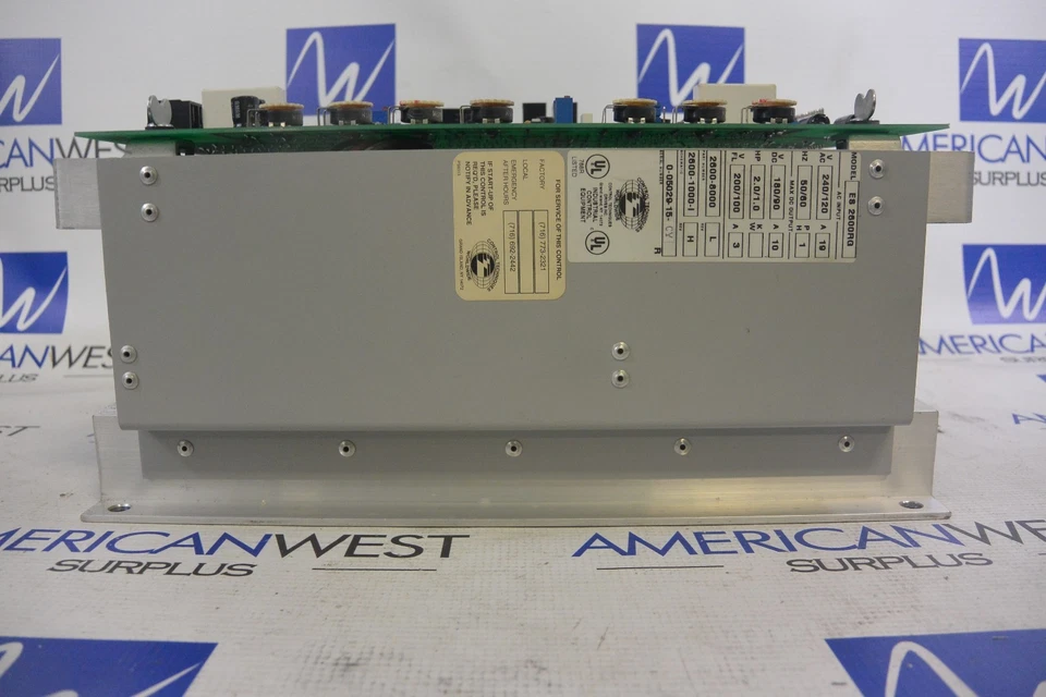 ES2600RG Control Techniques DC Drive 2 HP 2600-8000 rev L Foto 2 de 4