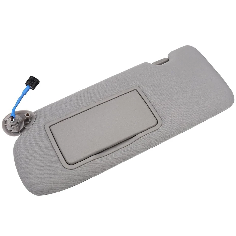 FOR 2017-2022 Honda CR-V Left Driver Side Interior W/Mirror Light Sun Visor Gray - Image 3 of 4