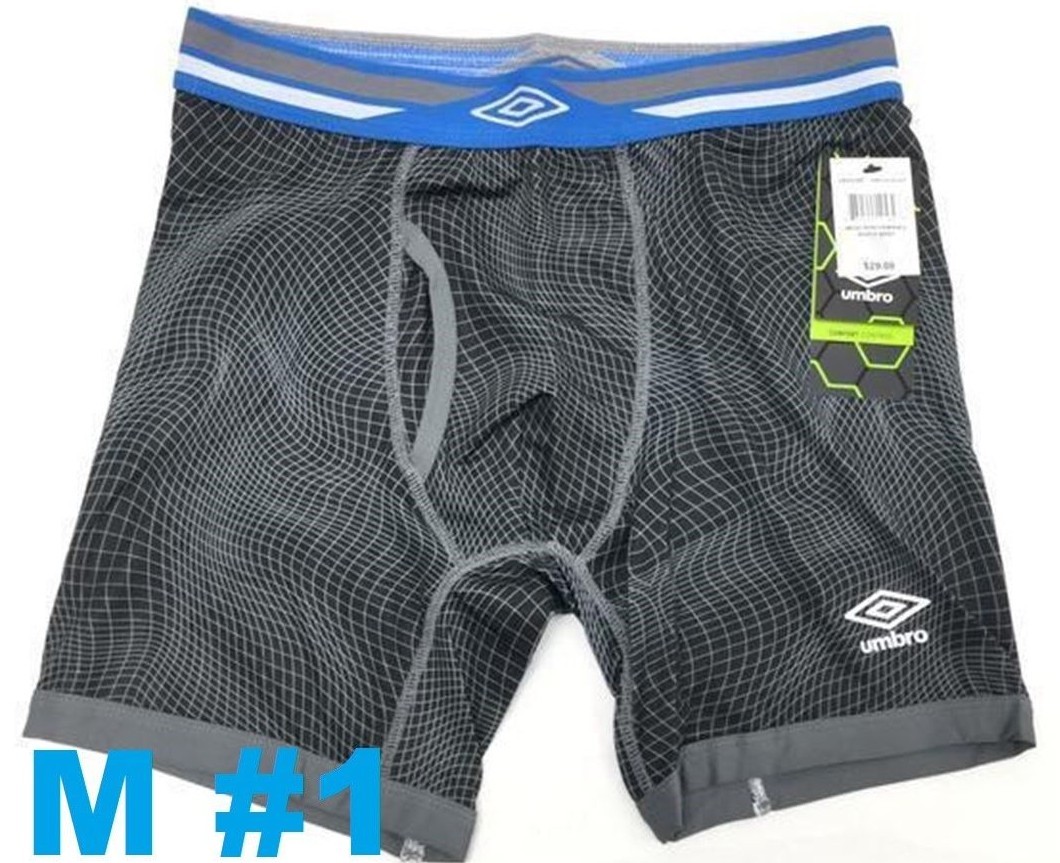 Umbro Performance Boxer Briefs M Black Variety Comfort Control FREE  SHIPPING! - Main Image