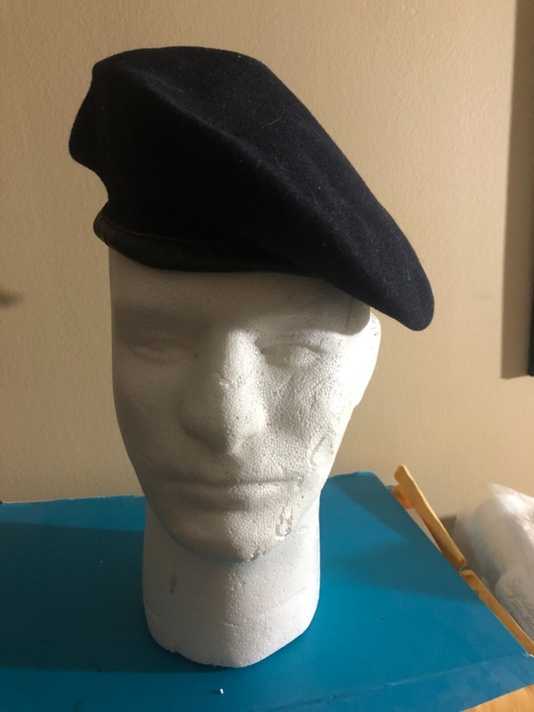 Basqie Conflict French Army Beret Hat Black Chasseur Alpin