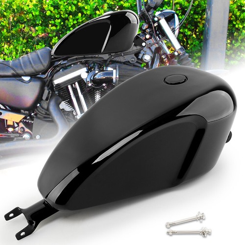 Black Flush Mount Pop Up Vented Fuel Tank Gas Cap Fit For Harley Screw In Type E - Foto 3