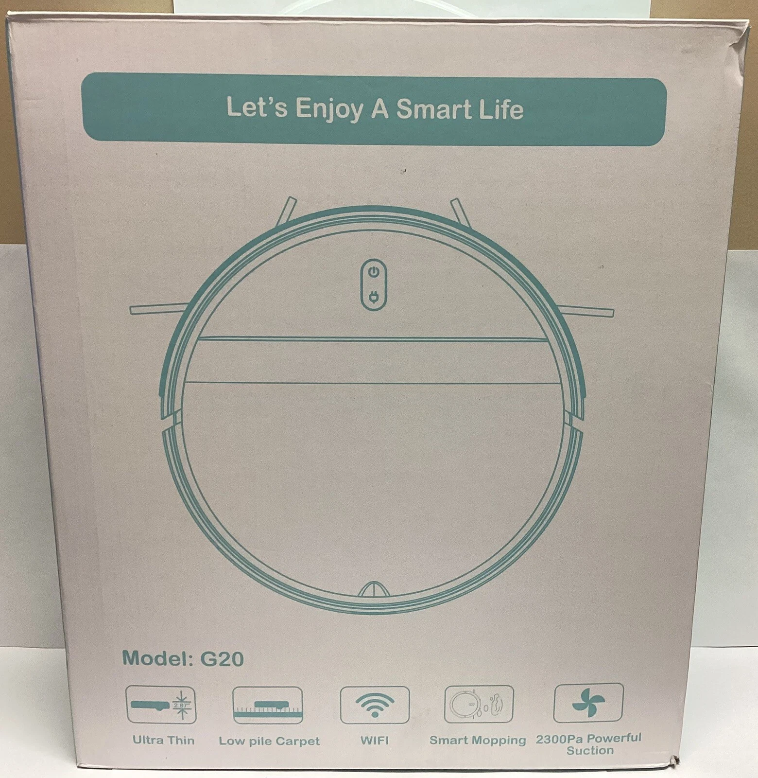 MANVINS G20 2 in 1 Robot Vacuum Cleaner w/ Tangle-Free Cyclone Suction