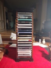 CD Case 20 Made Wooden 20" H 7" W