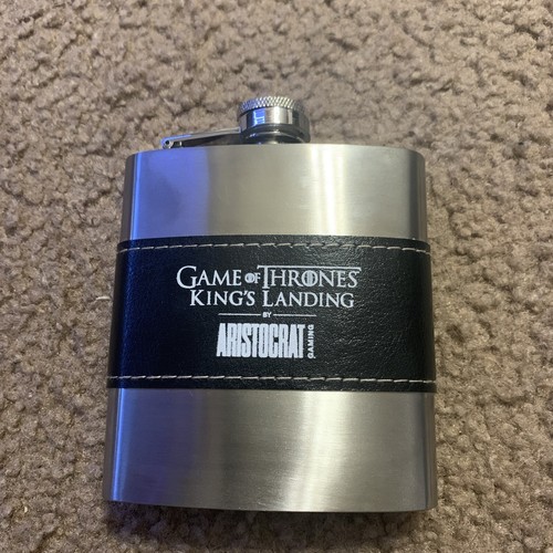 Game Of Thrones 6oz Whiskey Flask New King’s Landing Aristocrat Gaming Steel - Picture 7 of 7