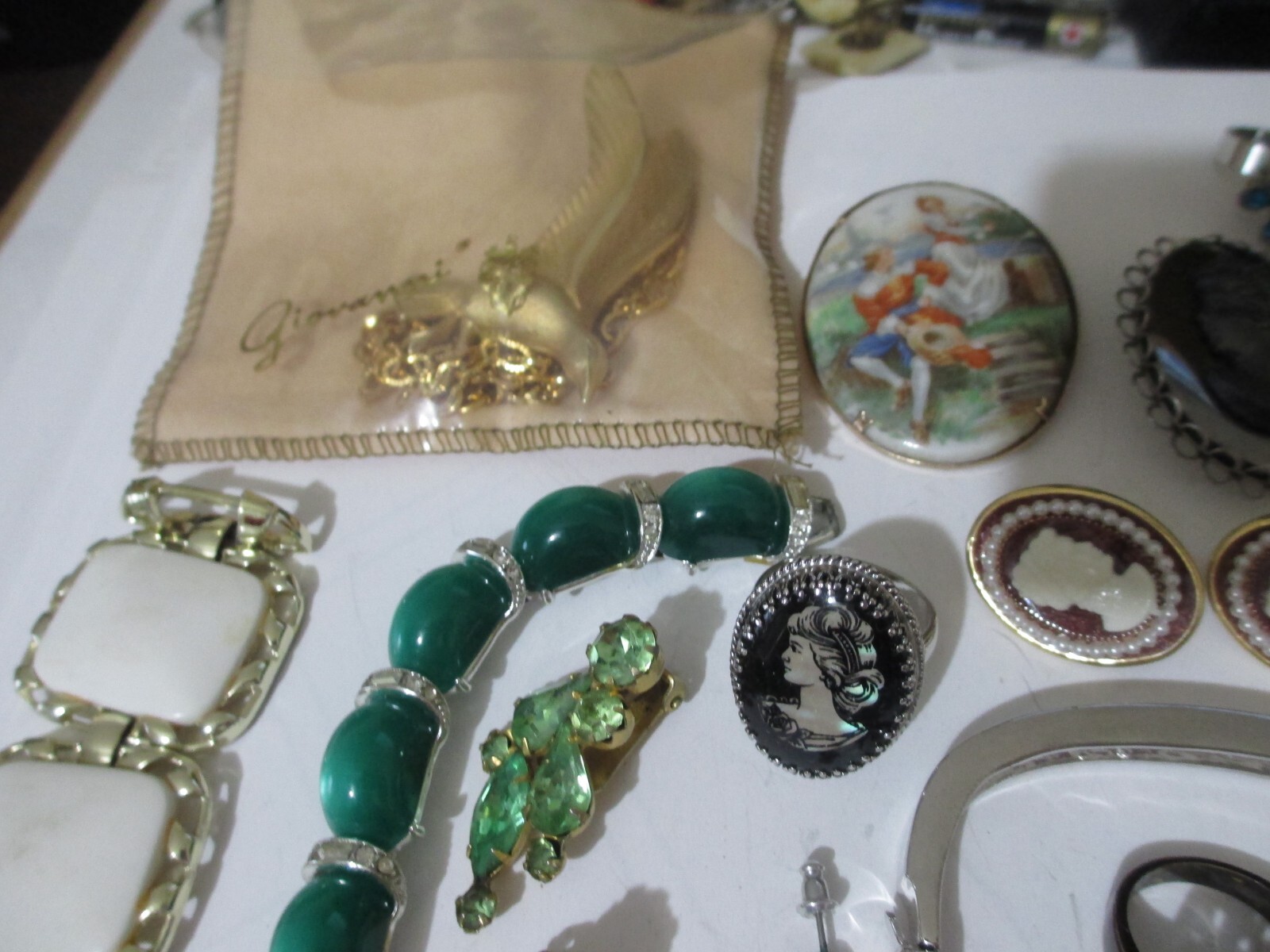 Vintage Costume Jewelry Lot Rhinestones Signed eBay