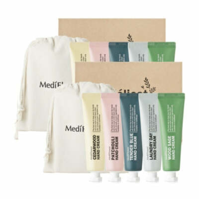 Medi Flower Delicat Hand Cream 30g 5 Pieces 2 Sets + Eco Pouch 2Pcs - FREE SHIP