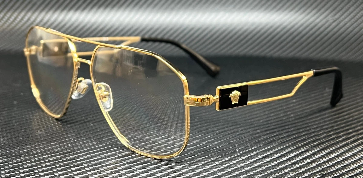 VERSACE VE1287 1002 Shiny Gold Men s 59 mm Eyeglasses