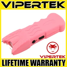 VIPERTEK Stun Gun VTS-979 PINK Heavy Duty Rechargeable LED Flashlight