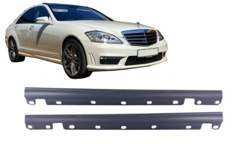 S65 ANG Style Side Skirts/ Sill covers For MERCEDES W221 05-13 Short - Picture 1 of 10