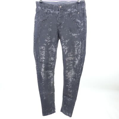 TREDY jeans denim pants studs gray size 40 / 42