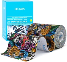 Hypoallergenic Digital Printed Sports Athletic Tape, 2 Rolls, 2In×16.4Ft  