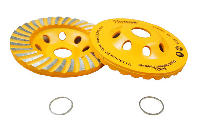 2PC 4-1/2'' x 7/8'' Diamond Cup Wheel Blade Turbo Grinding Concrete Granite 570502