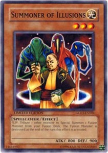 Summoner of Illusions - GLD1-EN004 - Common - Limited Edition x3 - Lightly Playe