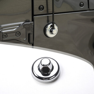Antenna Base Cover Trim Decor For Jeep Wrangler JK JL JT 2007-2023 Chrome
