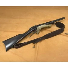 Retro Leather & Suede Rifle Gun Carry Sling, 3" Wide, Handmade, Coffee