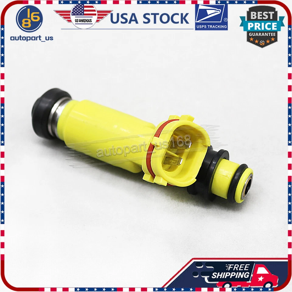 Комплект из 4 топливных форсунок для Mazda RX-7 RX-8 Miata 13B-MSP N3H313250A 195500-4450 - Изображение 4 из 4