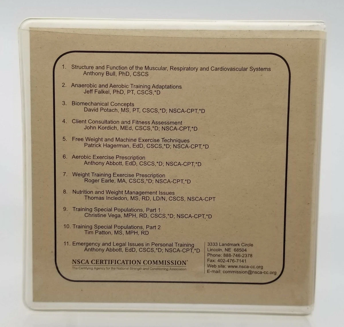 NSCA Essentials of Personal Training Symposium 17 Audio CD Set