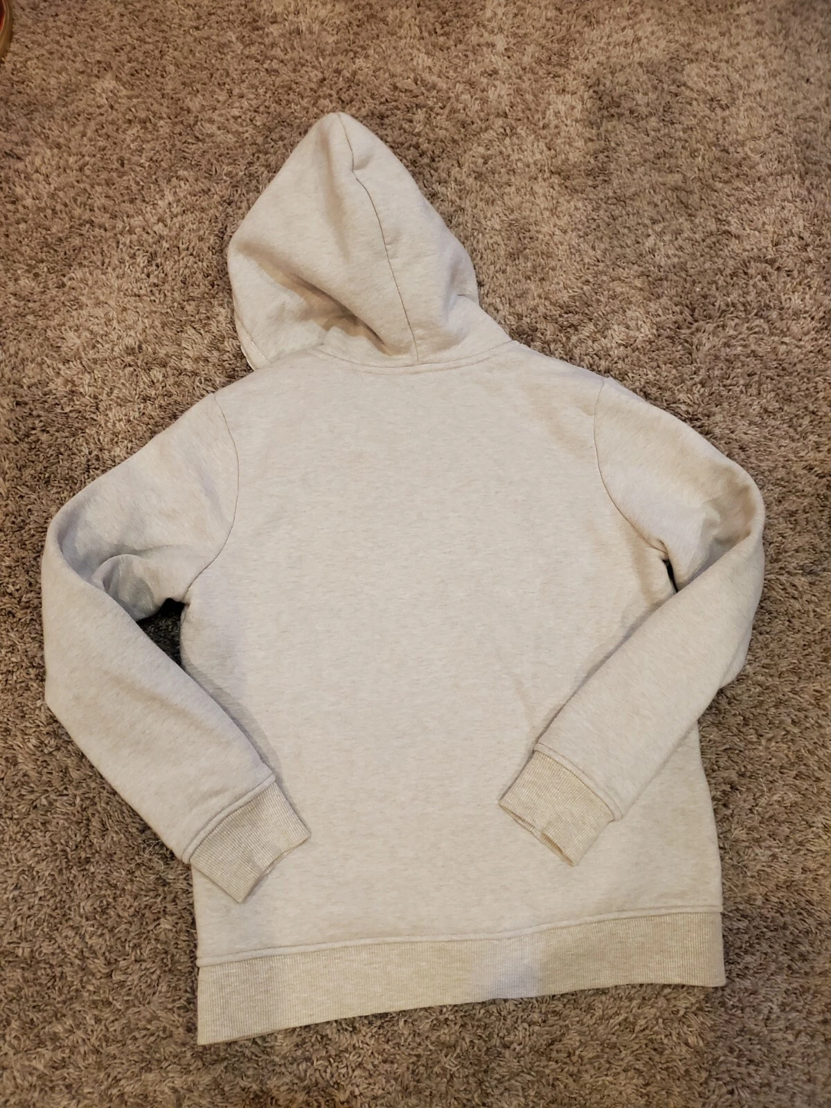 OFF WHITE Felpa con cappuccio da donna Orvis crema sherpa foderata cerniera intera taglia media