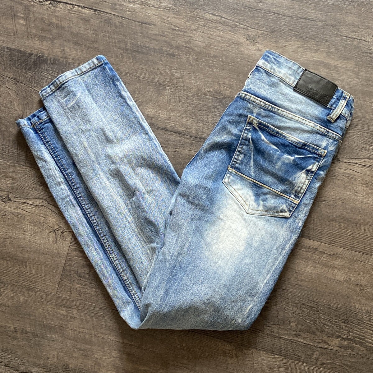 Southpole Jeans Skinny 32X32 Blue Denim Stretch Distressed Slim 