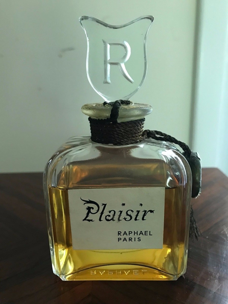 Raphael Parfum Plaisir 4 OZ Vintage Sealed Circa 1970 25% Evap