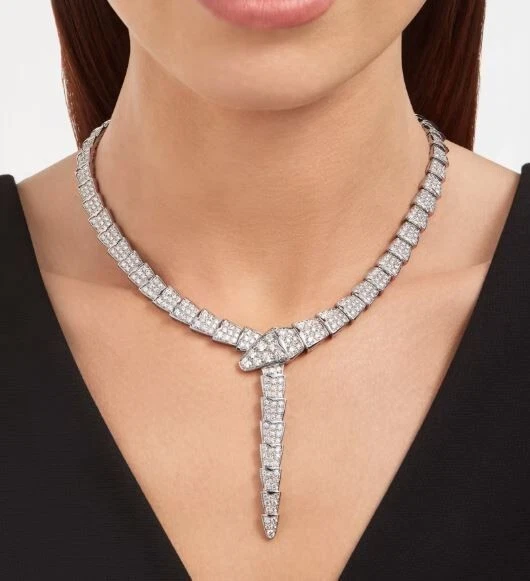 Serpenti diamond necklace online