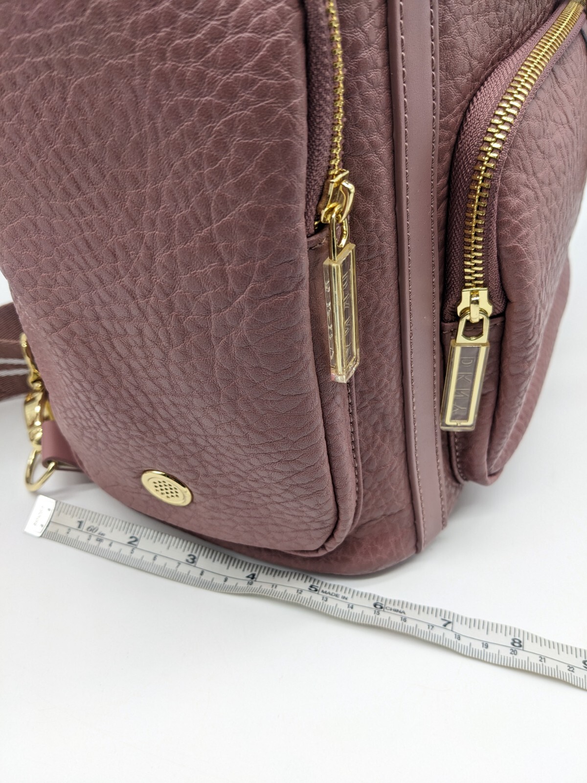 DKNY Rapture Textures Faux Leather Women's Backpack … Gem