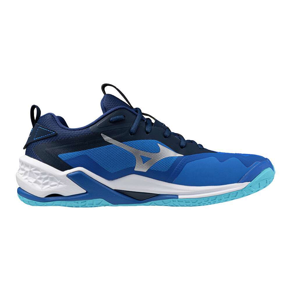 Mizuno Handball Shoes WAVE STEALTH NEO 2 Blue/White/Navy X1GA2400