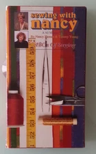 sewing with nancy zieman & tammy young ABC'S OF SERGING  abcs  VHS VIDEOTAPE 