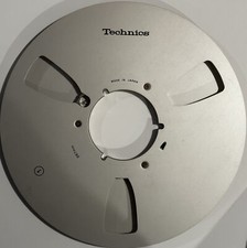 Technics OEM 10.5" Empty Metal Reel for 1/4" Tape, 3 Window Silver, w/Box  Bag