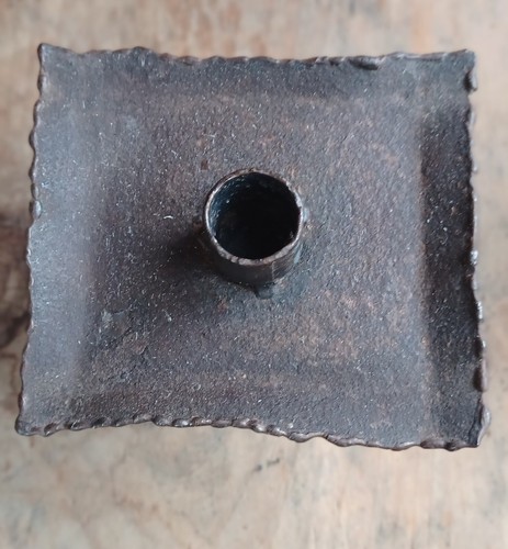 Vintage Primitive Farmhouse Metal Rustic Chamber Stick Candle Holder - Unique - Picture 7 of 14