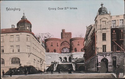 Terraces Terrassen Helsingborg Sweden DB Postcard
