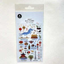 Suatelier China Travel Stickers Junk Journal Journaling Scrapbooking