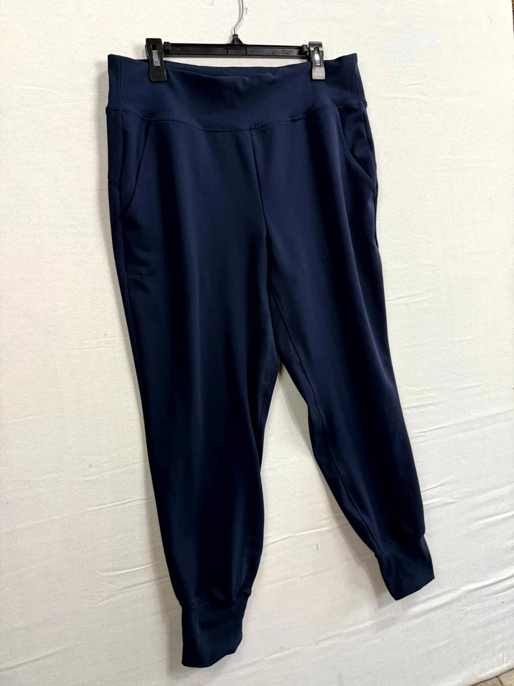 Pantalones Jogger Avia para Mujer 2XL Navy Commuter Gym Yoga Workout High Rise Pockets Foto 2 de 4