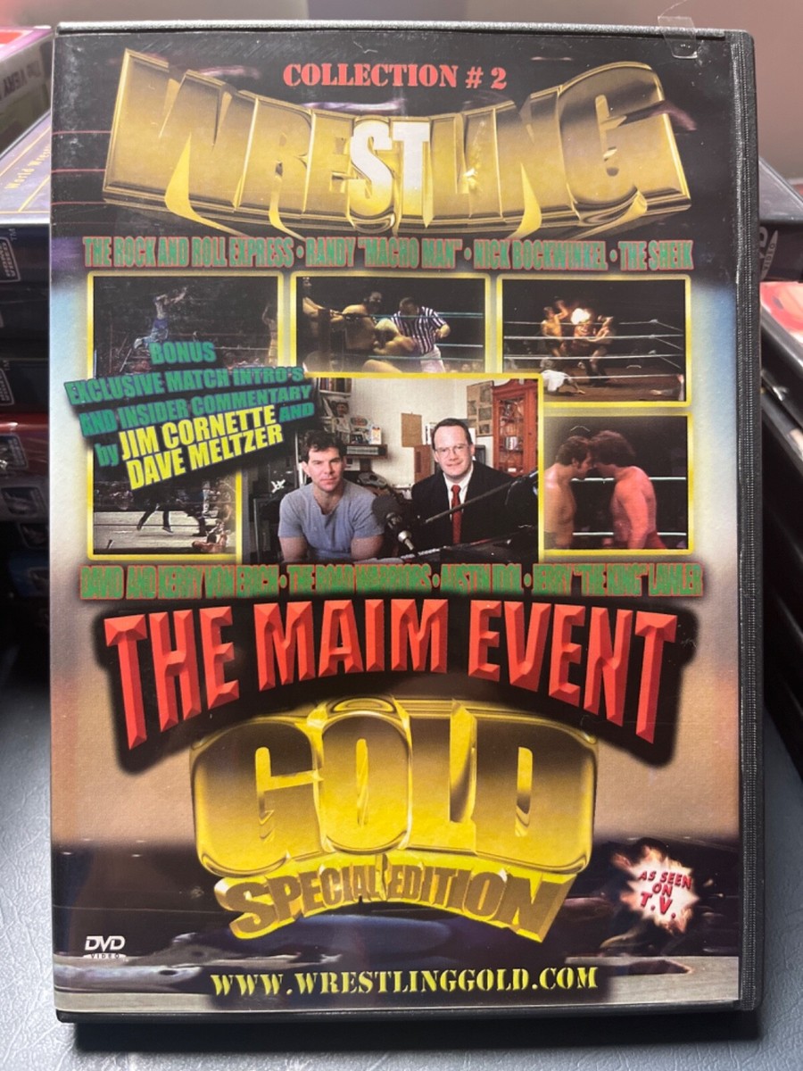 Wrestling Gold - Collection 2: THE MAIM EVENT (DVD, 2001) Kit 