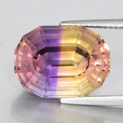 10.12Cts Gorgeous Natural Ametrine 15.5x11.7x9.5mm Oval Custom Cut  Loose Gem