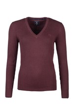 Rydale Ladies Ribbed Jumper Womens V Neck Rib Knit Sweater Pullover 10 Colours