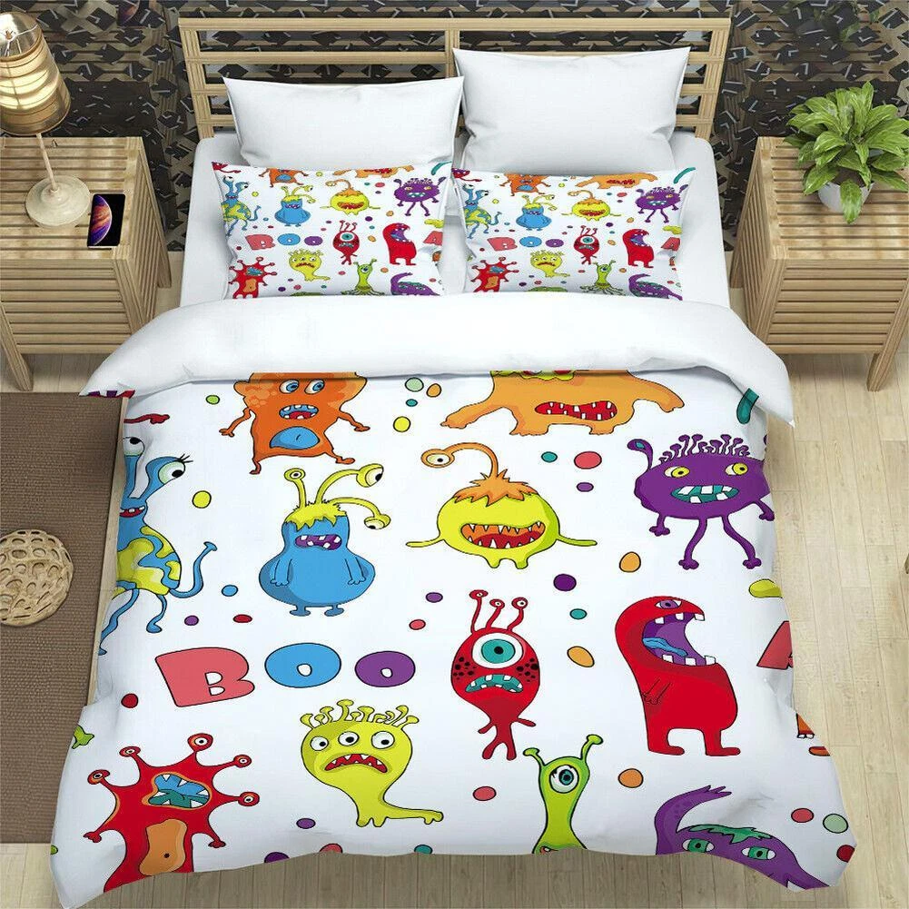 Cartoon Pattern Bedding Set | Cartoon Bedding Set | Gift For Kids