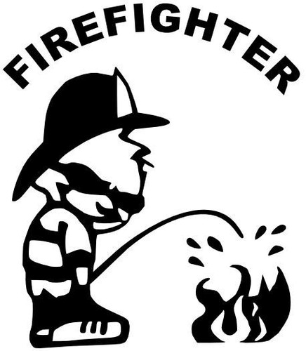 Firefighter Aufkleber Sticker, Tuning, Feuerwehr Kult, in 11X10cm! - Bild 1 von 2