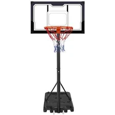 Portable Basketball Hoop Outdoor 3.3Ft-10Ft Height Adjustable Swimming Pool Bask