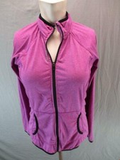 Reebok Size S Womens Purple Active Performance w/Pockets Track Jacket GR6348