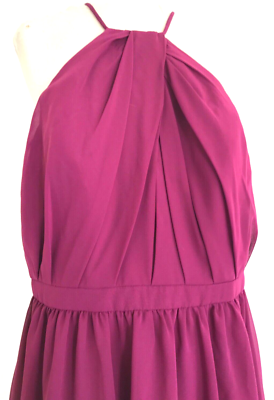 Formal Long Halter Gown Dress Wine Maroon Chiffon Sorella Vita 16 MOB Wedding | eBay Formal Long Halter Gown Dress Wine Maroon Chiffon Sorella Vita 16 MOB Wedding | eBay
