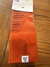 Nike ACG Adult Orange Crew Wool Cushion Dri-Fit Outdoor Performance Socks Sz M