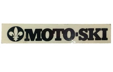 Moto-Ski Vintage Snowmobile Logo Sticker Decal 4 1/8" X 3/4" NOS