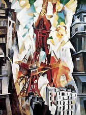 Eiffel Tower R. Delaunay Paris Tile Mural Kitchen Backsplash Art Marble Ceramic