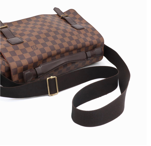 LOUIS VUITTON Damier Broadway shoulder bag brown ebene leather N42270 - Picture 8 of 10