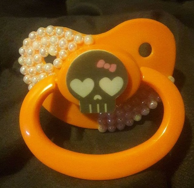 skull pacifier