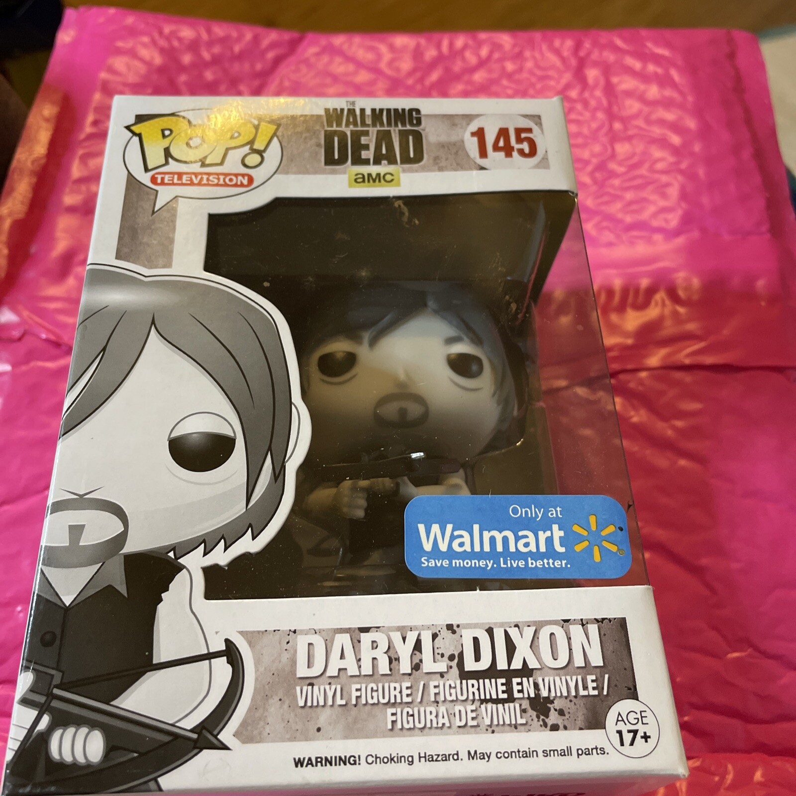 En Oferta Funko Pop The Walking Dead #145 Daryl Dixon (Black &Amp; White) Walmart Exclusive