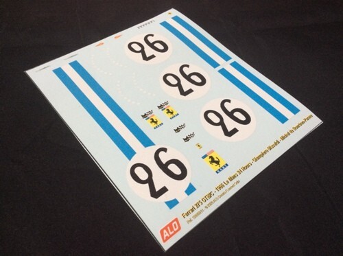 Decals Ferrari 275 GTB Le Mans 1966 1:18 revivez l'âge d'or du sport automobile